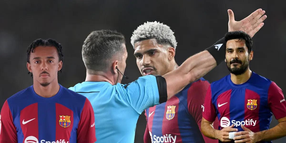Araujo expulsado en Champions League, Julés Koundé e Ilkay Gundogan en FC Barcelona