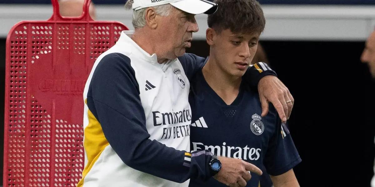 Arda Guler tiene pocos minutos en el Real Madrid, porque hasta Nico Paz suma más tiempo en cancha