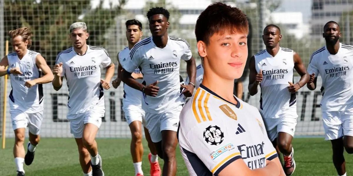 Arda Guler ya está entrenando con el equipo del Real Madrid, mira contra quién lo hicieron enfrentar en su regreso