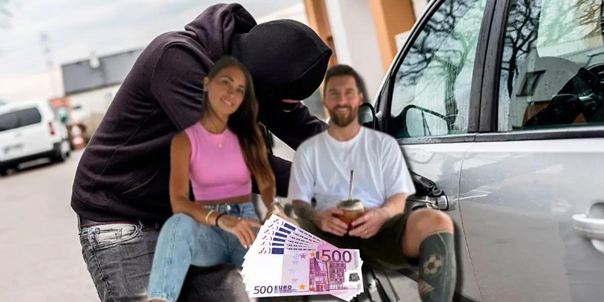 Asaltaron hace pocas horas a la familia de Antonela Roccuzzo, pareja de Lionel Messi, donde se le llevaron una gran parte del dinero de su negocio