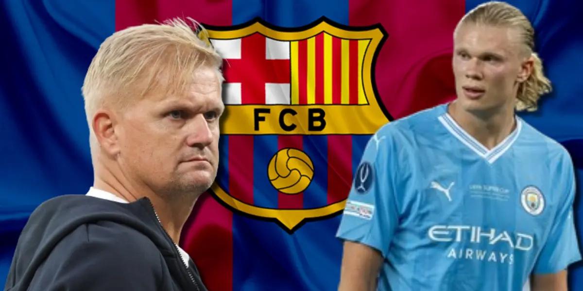 Aseguran que Haaland jugará en el Barça, su papá estuvo en la ciudad y esto hizo