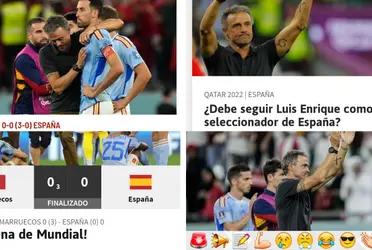 Así informó el mundo y los principales medios españoles la penosa derrota de la selección de Luis Enrique.
