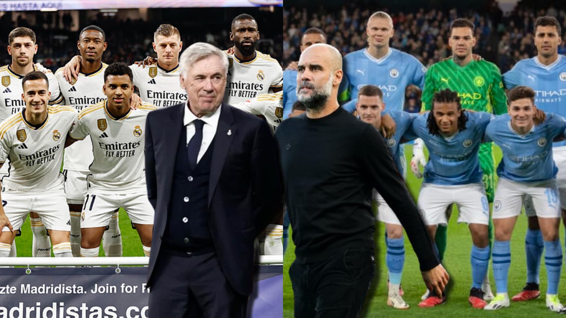 Así serían las alineaciones del Madrid y el City, Guardiola improvisará un poco