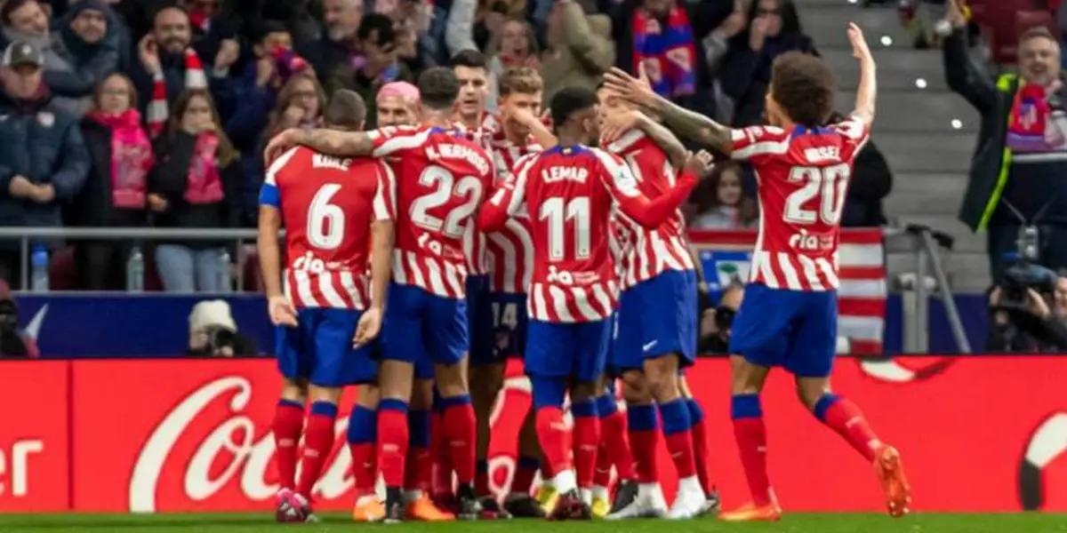 Atlético de Madrid celebrando gol en el Cívitas Metropolitano