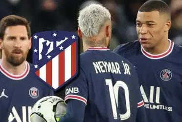 Atlético de Madrid dispuesto a pagar millones por un jugador al que Neymar, Mbappé y Messi lo humillaron