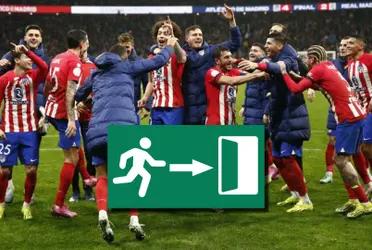 Atlético de Madrid empató contra Granada en el primer tiempo, mientras hay un jugador que ya busca su salida