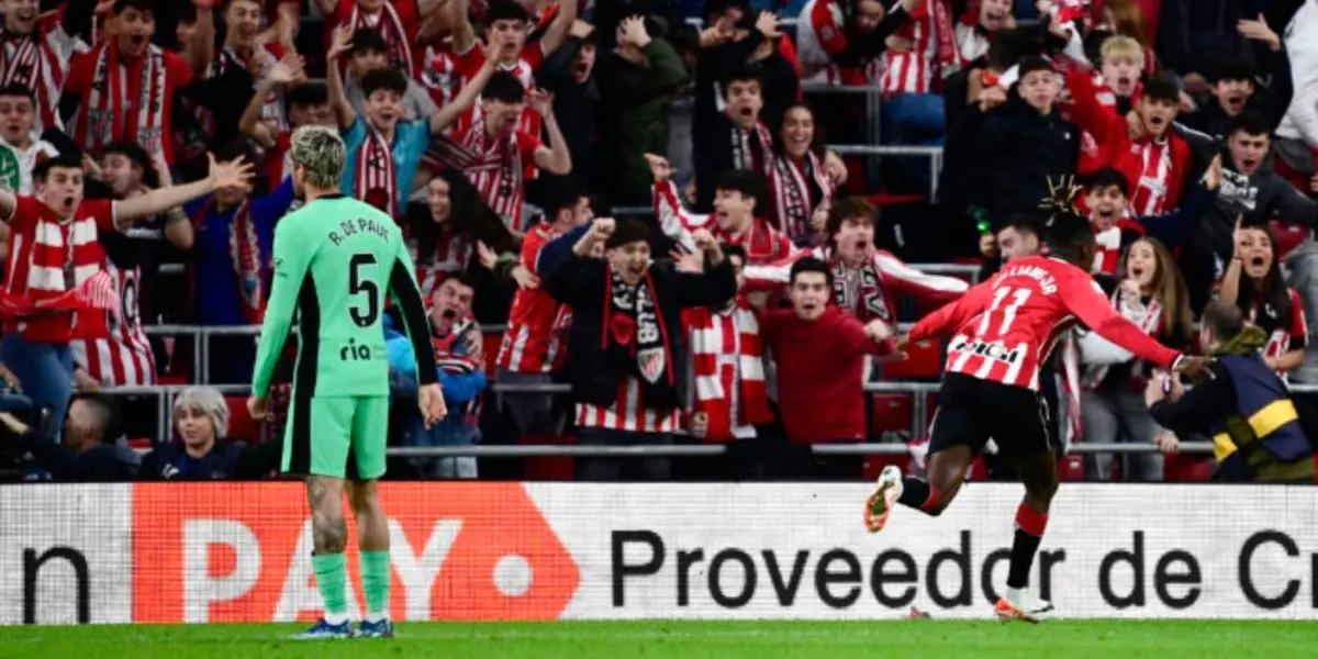 Atlético de Madrid no pudo contra el Bilbao, que ganó por 2 a 0 y con un gran despliegue de fútbol