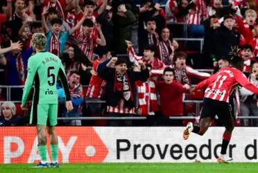 Atlético de Madrid no pudo contra el Bilbao, que ganó por 2 a 0 y con un gran despliegue de fútbol