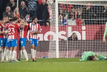 Atlético de Madrid perdió ante Girona y hubo una jugada que lo reclamaron todos