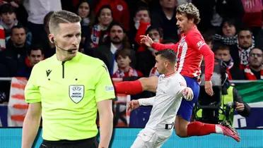 Atlético de Madrid pudo quedarse con uno menos, pero le perdonaron una roja a Griezmann ante Athletic