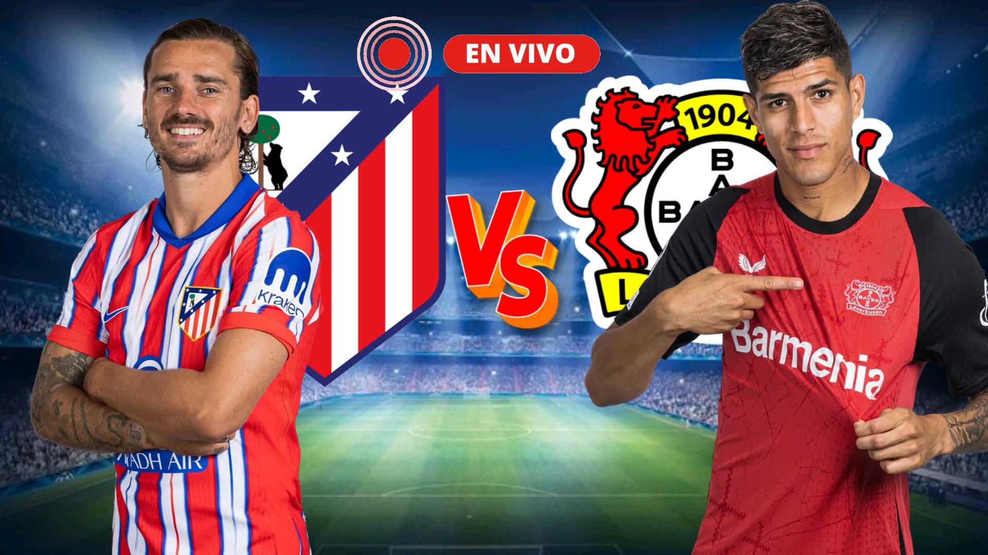 Atlético de Madrid vs Bayer Leverkusen. FOTO: Champions League
