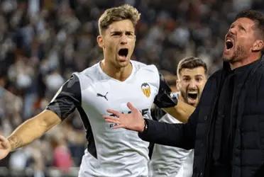 Atlético de Madrid amanece abajo del marcado contra Valencia FC por un gol tempranero