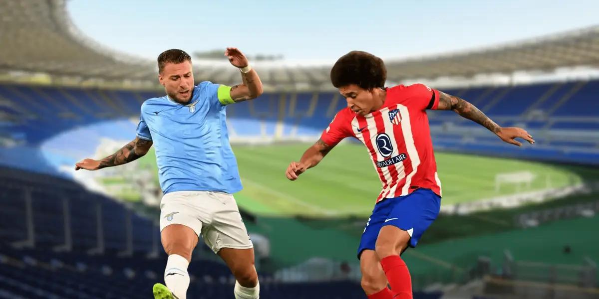 Atlético de Madrid derrotaba a Lazio 1 a 0 con el gol de Pablo Barrios pero el arquero de Lazio le dio el empate sobre la hora