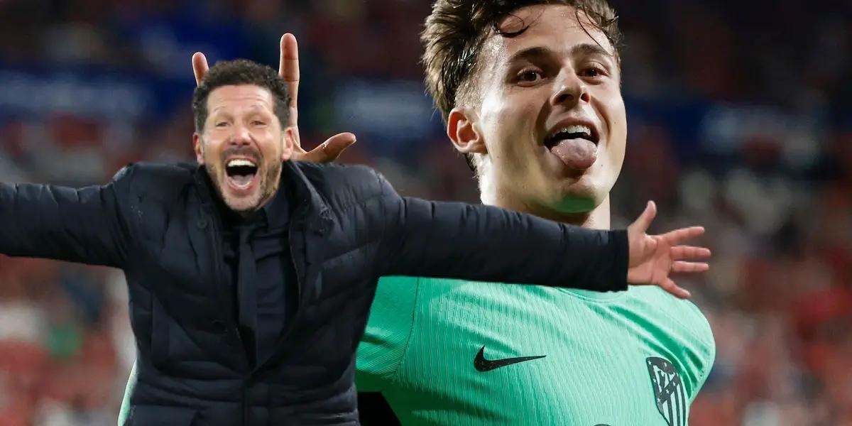 Atlético Madrid encontró en un suplente un titular indiscutible, que enamora a Simeone.