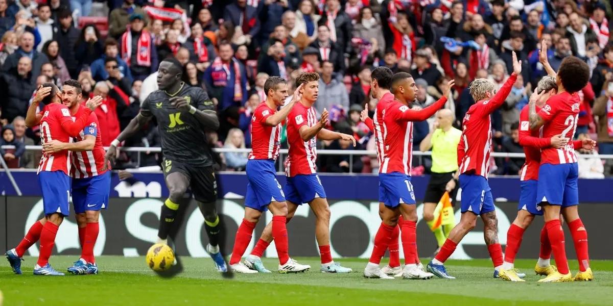 Atlético de Madrid ganó contra Almería por 2 a 1 pero por lo visto en el segundo tiempo, Simeone quedó preocupado