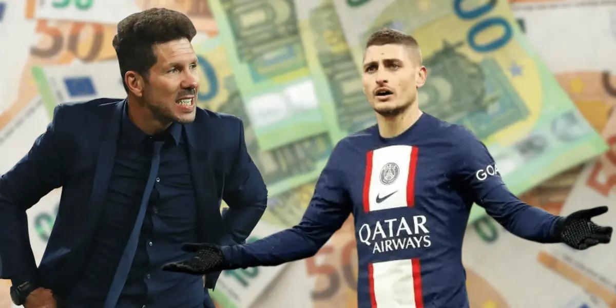 Atlético de Madrid perderá la oportunidad de fichar a Marco Verratti tras la elección de ganar millones en otro club