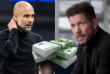 Atlético de Madrid pidió por un jugador para la próxima temporada pero Manchester City se metió en la pelea