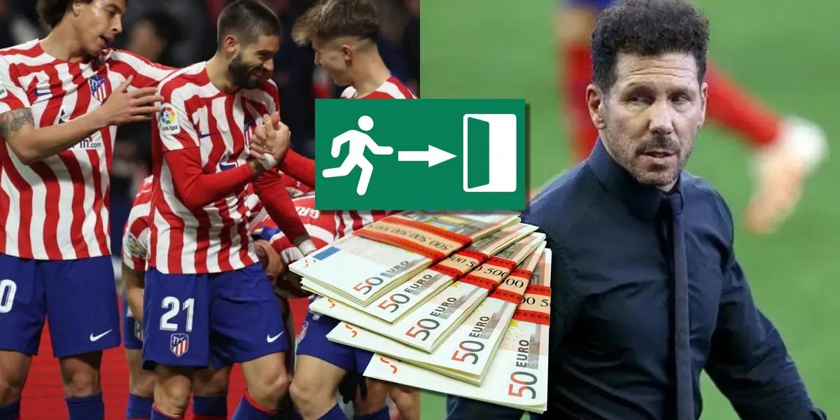 Atlético de Madrid puede sufrir una baja sensible para la próxima temporada, cuando Diego Simeone ya le había encontrado un puesto fijo