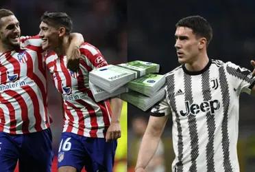 Atlético de Madrid quiere a Dusan Vlahovic y utilizaría a uno de sus referentes como moneda de cambio