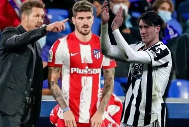 Atlético de Madrid quiere a Vlahovic para su delantera, y la Juventus pide a cambio a Rodrigo De Paul