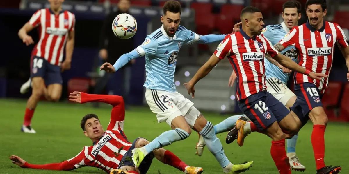 Atlético Madrid recibe al Celta de Vigo por la fecha 26 de La Liga. El partido se juega a las 21:00 en el Wanda Metropolitano con televisación de Movistar LaLiga.