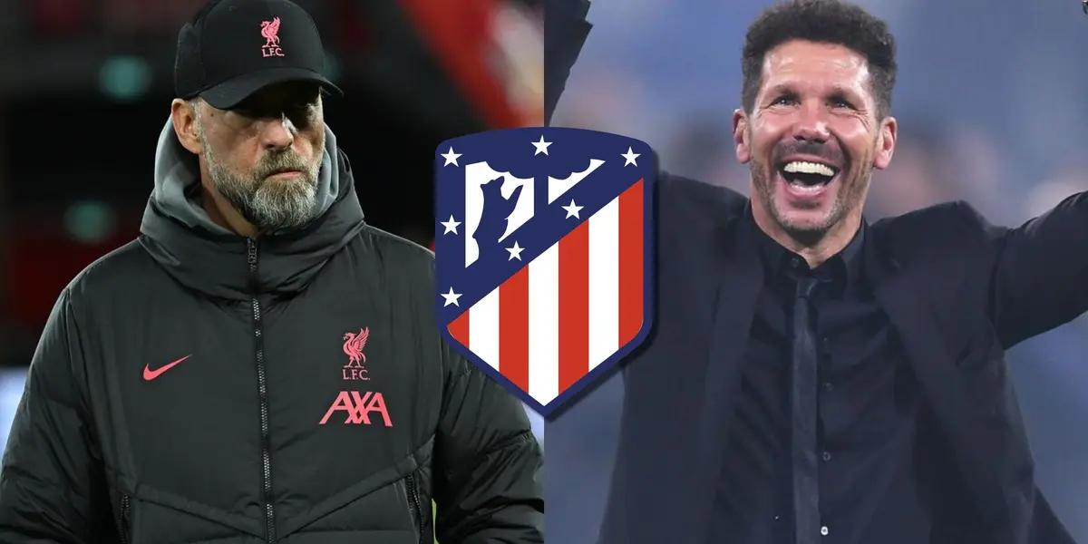 Atlético de Madrid tiene a su primer fichaje listo, rechazó la oportunidad de jugar por el Liverpool de Klopp