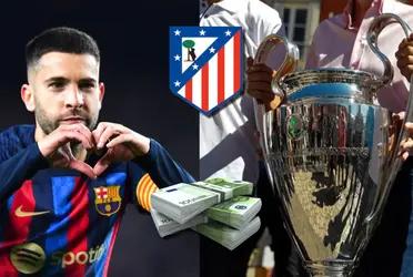 Atlético de Madrid tiene un poderoso e histórico equipo como competidor para quedarse con el pase de Jordi Alba