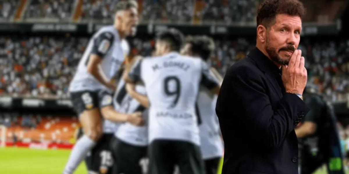 Atlético de Madrid tuvo un partido para el olvido contra Valencia y Diego Simeone puede solo rescatar un punto positivo