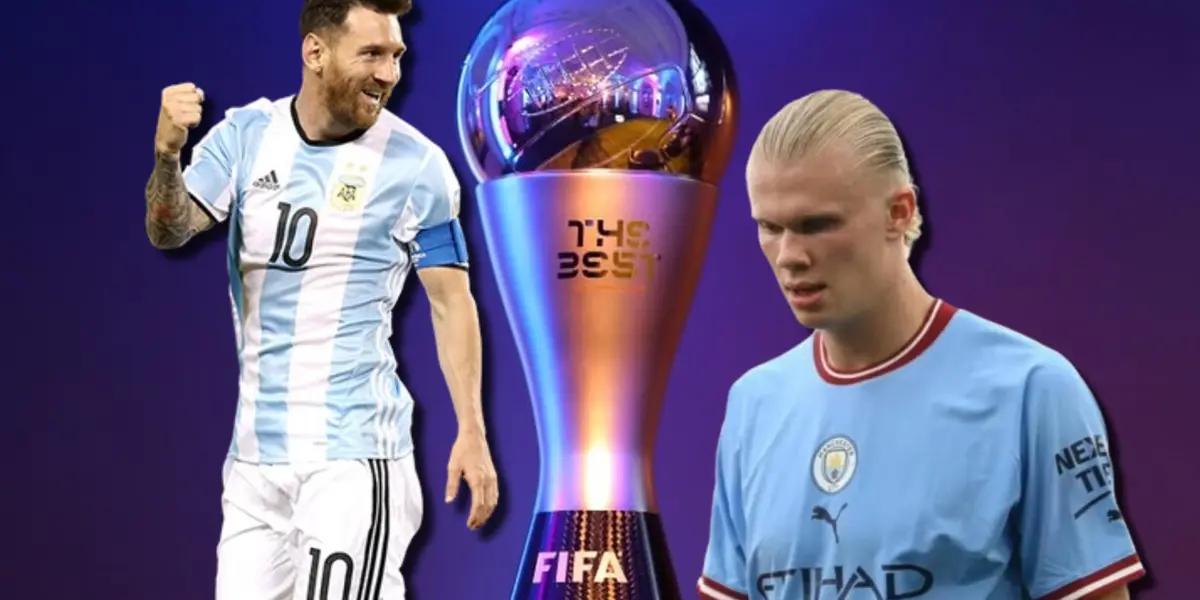Aunque empataron en votos, por esta razón Messi le ganó el The Best a Haaland