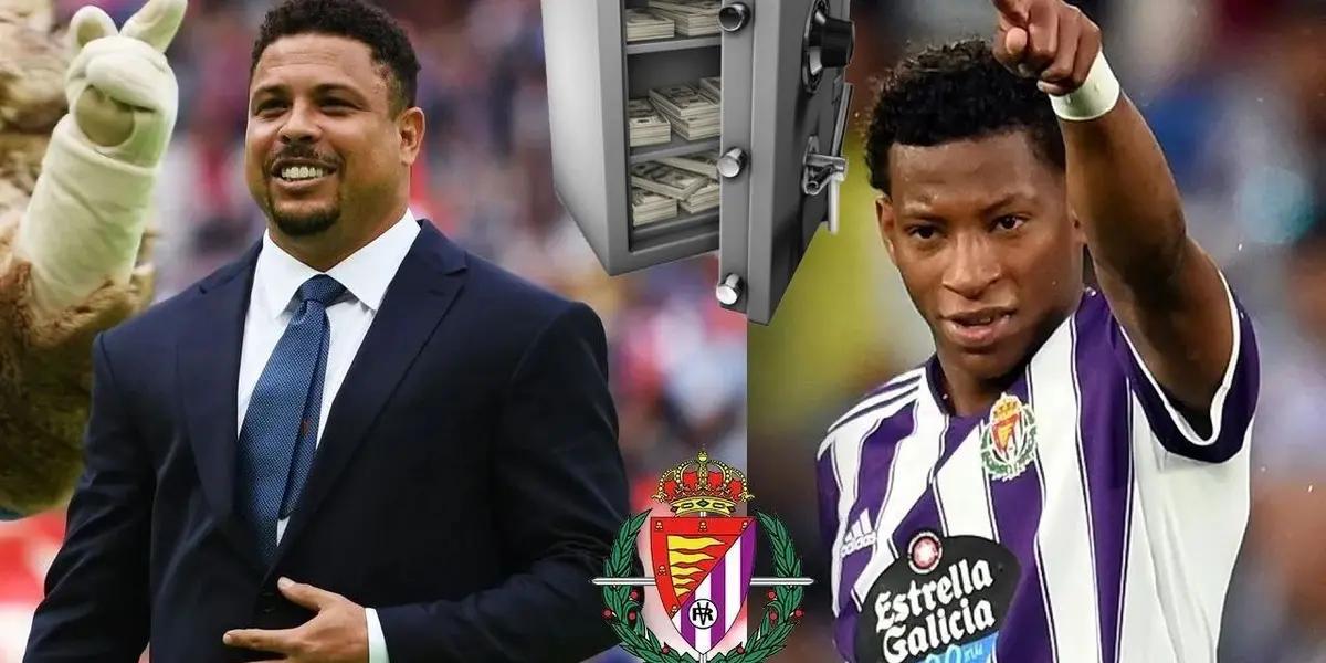 Aunque fue recientemente fichado por 8 millones de euros, Ronaldo Nazário apunta a que Gonzalo Plata sea la mayor venta de la historia del Valladolid. La cifra esperada sería superior a los 30 millones de euros.