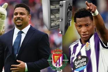 Aunque fue recientemente fichado por 8 millones de euros, Ronaldo Nazário apunta a que Gonzalo Plata sea la mayor venta de la historia del Valladolid. La cifra esperada sería superior a los 30 millones de euros.