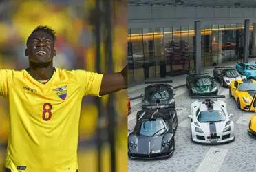 Aunque ha estado muy lejos de lo hecho en cancha por Aubameyang, Felipe Caicedo puede presumir de tener una colección de autos de lujo comparable a la del actual delantero del Barcelona.