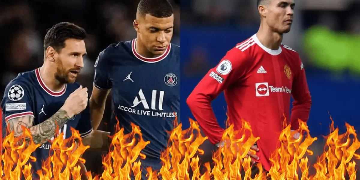 Aunque no lo quiera como compañero, Mbappé le sigue haciendo romper récords a Messi.