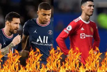 Aunque no lo quiera como compañero, Mbappé le sigue haciendo romper récords a Messi.