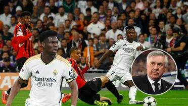 Aurélien Tchouaméni - Carlo Ancelotti (Foto: Champions League)