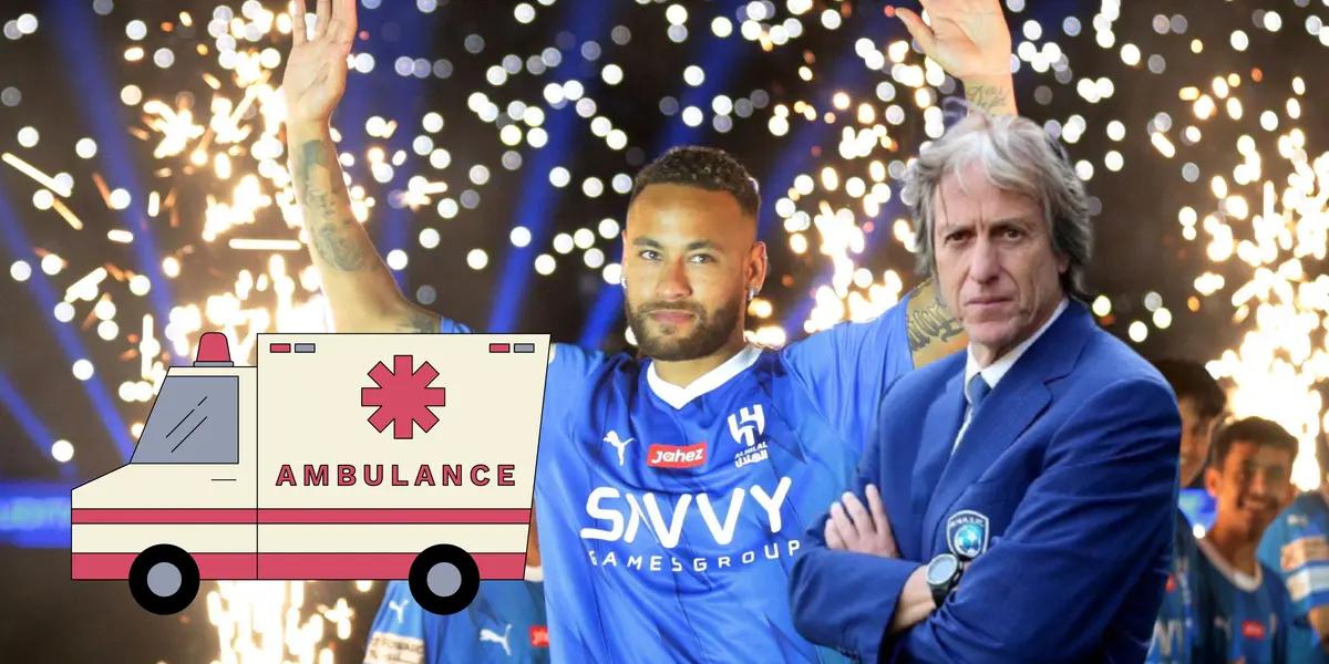 Ayer fue la presentación oficial del astro brasileño y se creía que debutaría en el encuentro contra Al-Feiha