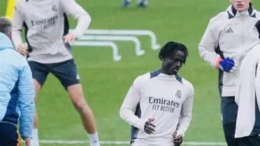 Babacar Diocou entrenó junto al primer equipo y causó sensación entre el cuerpo técnico