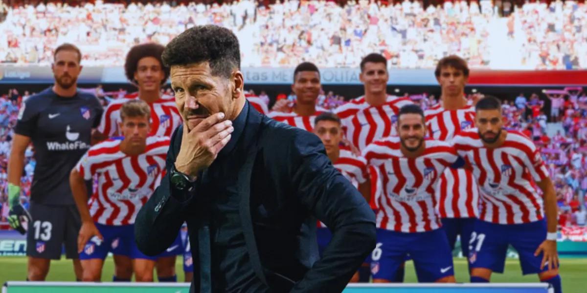 Baja extremadamente sensible en Atlético de Madrid.