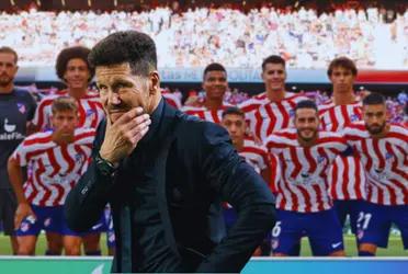 Baja extremadamente sensible en Atlético de Madrid.