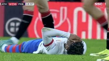 Balde salió llorando y sorprendió lo que hicieron los hinchas de Athletic