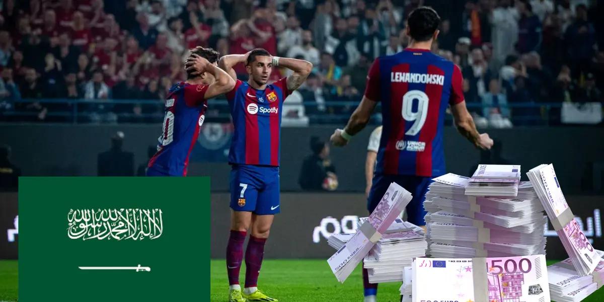 Barça fue hazmerreír por la goleada del Madrid pero trajo una fortuna de Arabia