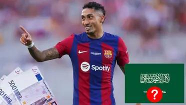 Barça gastó 75 millones en Raphinha, esto pretende para dejarlo ir a Arabia