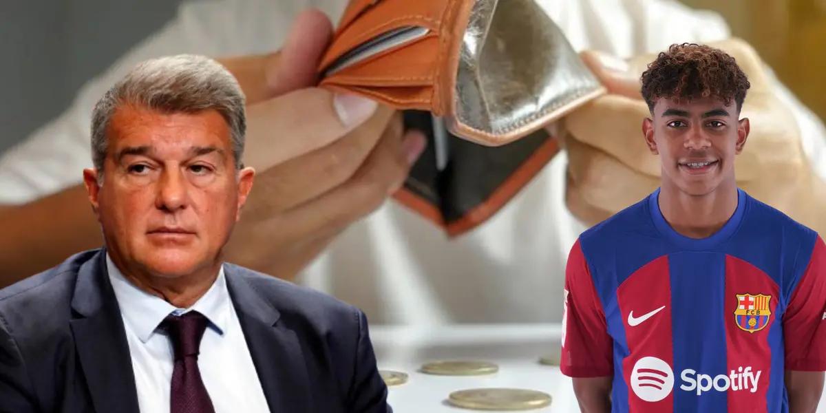 Barça llora por falta de dinero, pero esta fortuna rechazó Laporta por Yamal