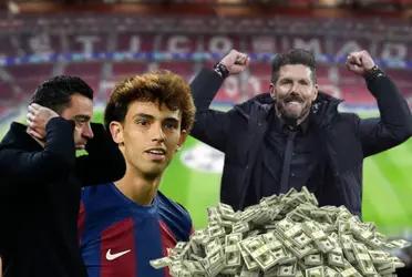 Barça no quiere a Joao Félix y un echado por Simeone le dejaría dinero al Atleti