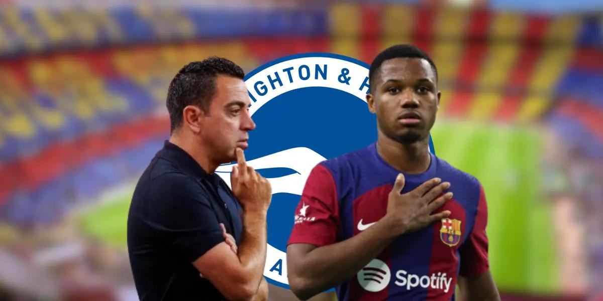 Barça se olvida de Ansu Fati, el compañero del Brighton que ficharía Xavi