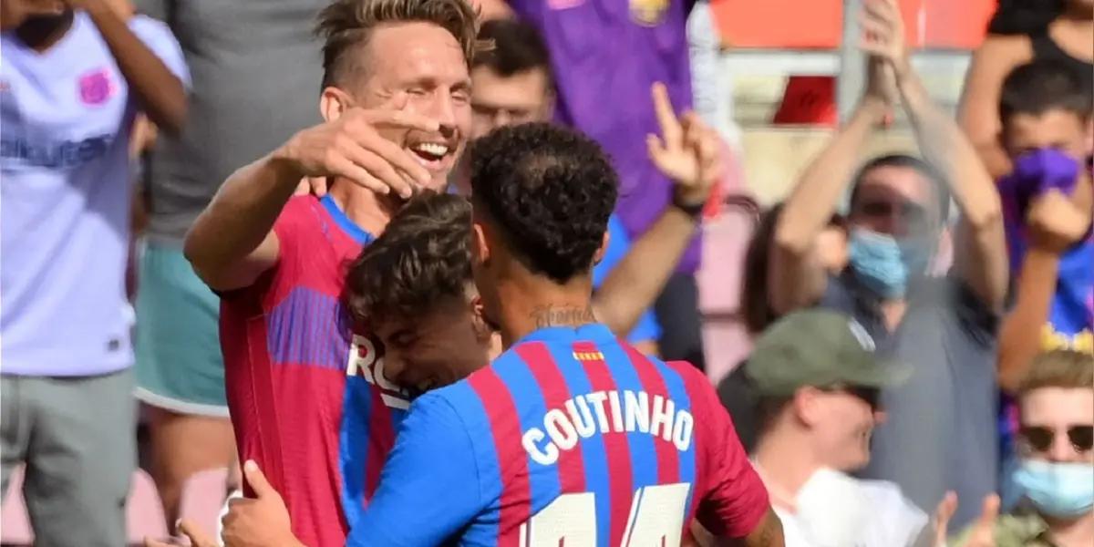 Barcelona enfrentaba el partido de la Supercopa de España con muchos jugadores con bastante tiempo sin jugar. Y Luuk de Jong, descartado por Xavi, terminó haciéndose importante en los últimos partidos.