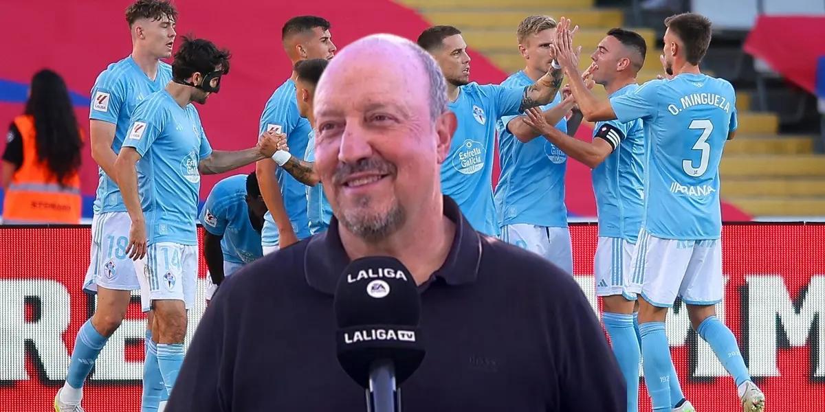 Barcelona está perdiendo con el Celta de Vigo y Rafa Beníntez de momento extira su racha.