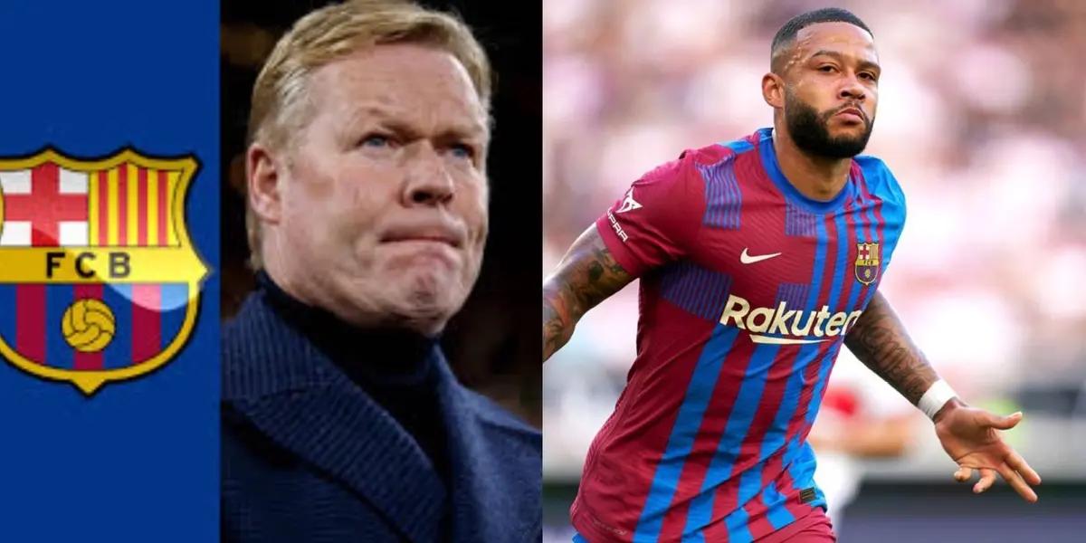 Barcelona estaría pronto a concretar la venta de uno de los jugadores favoritos de Ronald Koeman, Memphis Depay, quien podría fichar por el Tottenham Hotspur a cambio de 20 millones de euros.