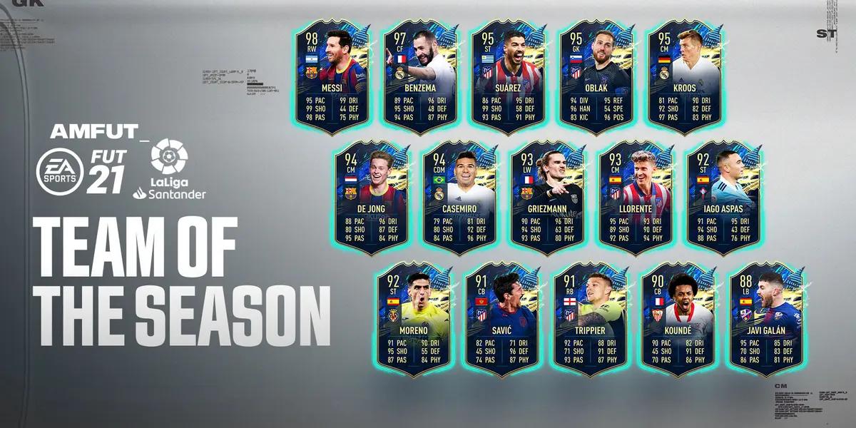 Barcelona, Real Madrid y Atlético Madrid se repartieron la mayor cantidad de cartas.