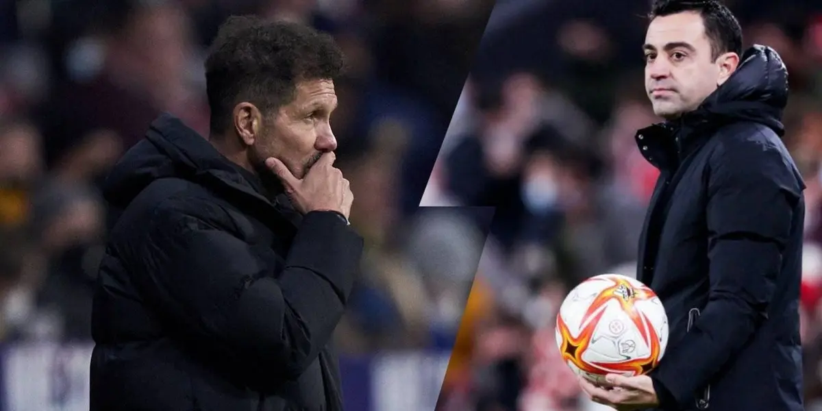 Barcelona y Atlético Madrid juegan por la fecha 23 de la Liga este domingo y en la semana se ha planteado el enfrentamiento dialéctico de estilos entre Simeone y Xavi con declaraciones cruzadas entre los entrenadores.